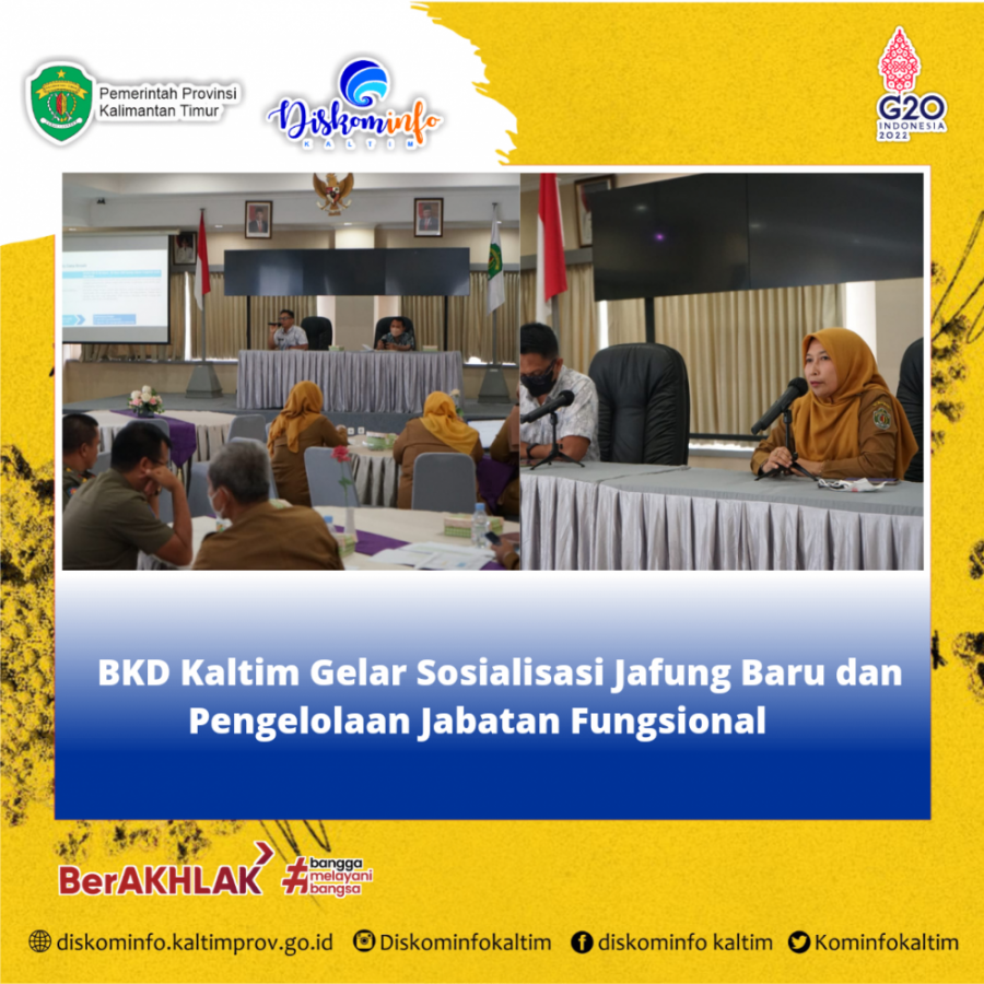 BKD Kaltim Gelar Sosialisasi Jafung Baru dan Pengelolaan Jabatan Fungsional