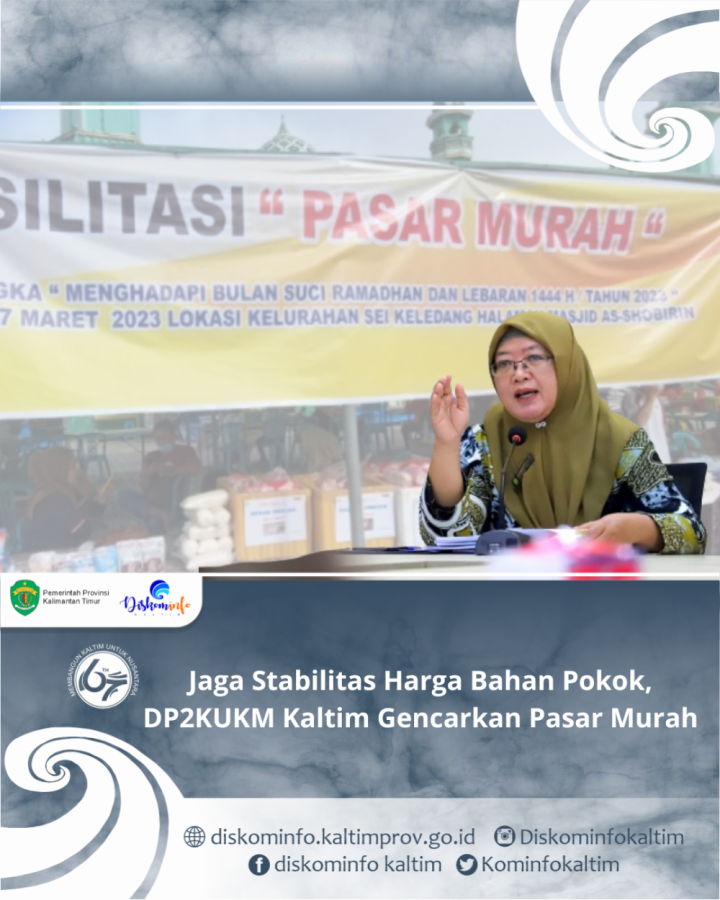 Jaga Stabilitas Harga Bahan Pokok, DP2KUKM Kaltim Gencarkan Pasar Murah