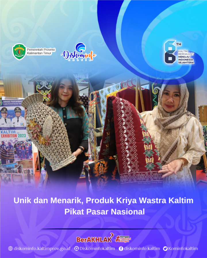 Unik dan Menarik, Produk Kriya Wastra Kaltim Pikat Pasar Nasional