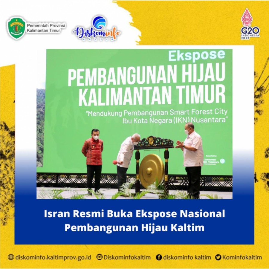 Isran Resmi Buka Ekspose Nasional Pembangunan Hijau Kaltim