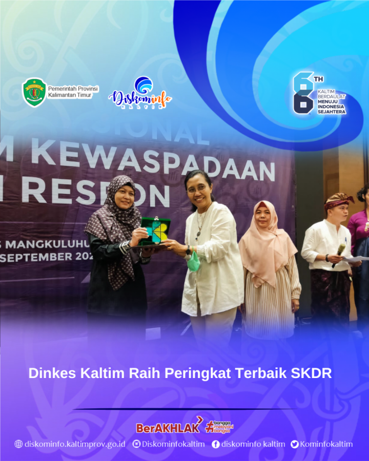 Dinkes Kaltim Raih Peringkat Terbaik SKDR