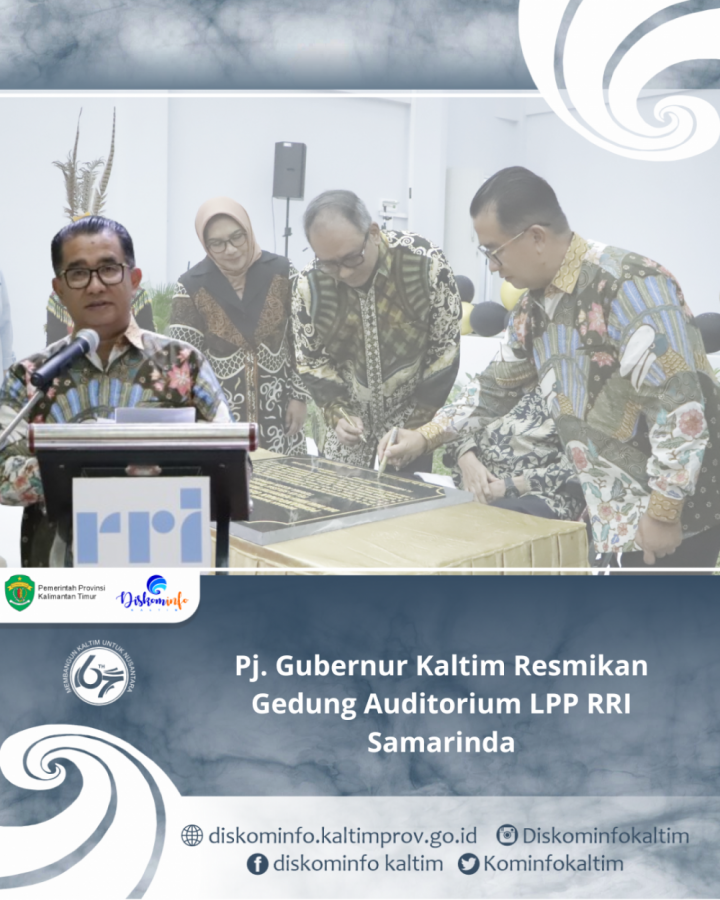 Pj. Gubernur Kaltim Resmikan Gedung Auditorium LPP RRI Samarinda