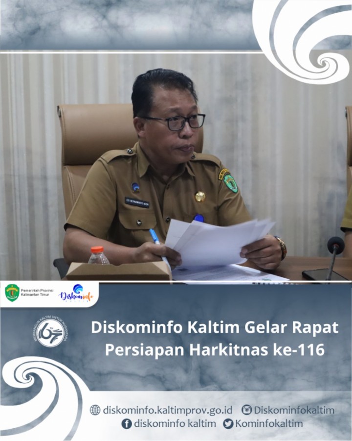 Diskominfo Kaltim Gelar Rapat Persiapan Harkitnas ke-116