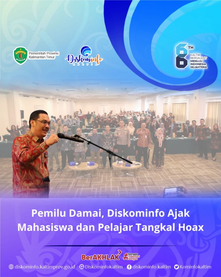 Pemilu Damai, Diskominfo Ajak Mahasiswa dan Pelajar Tangkal Hoax