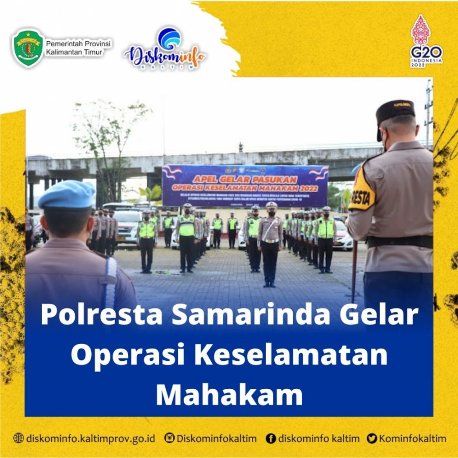 Polresta Samarinda Gelar  Operasi Keselamatan Mahakam