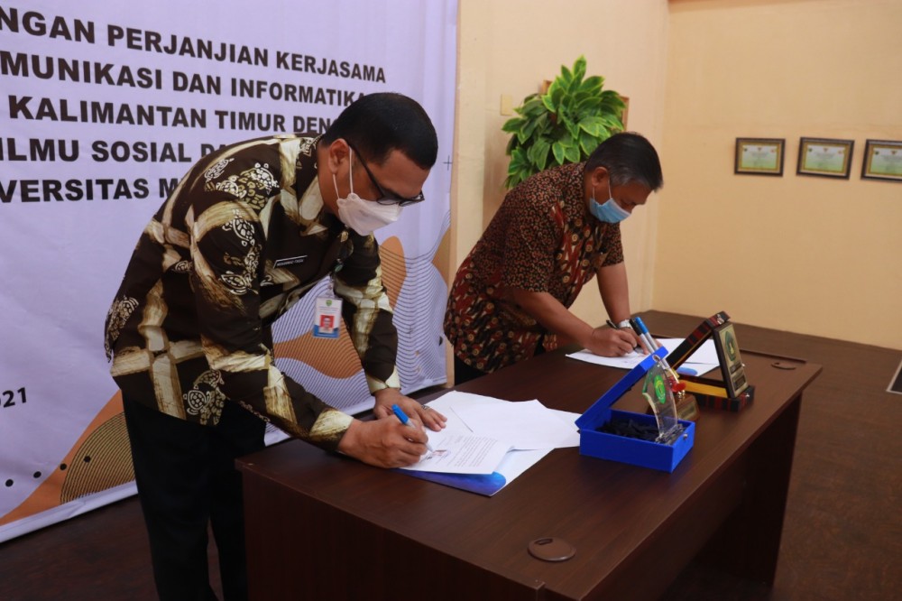 Diskominfo Kaltim Teken MoU dengan FISIP Unmul