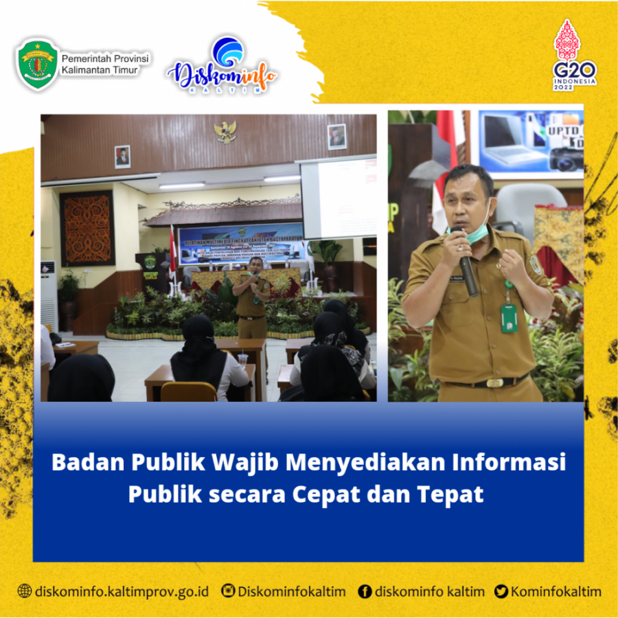 Badan Publik Wajib Menyediakan Informasi Publik secara Cepat dan Tepat