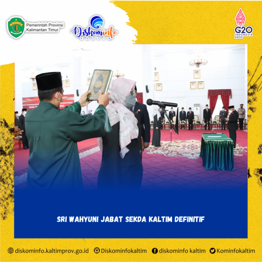 Sri Wahyuni Jabat Sekda Kaltim Definitif