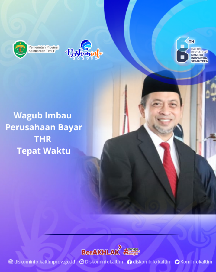 Wagub Imbau Perusahaan Bayar THR Tepat Waktu