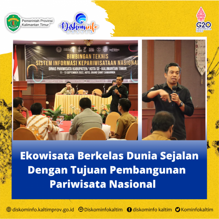 Ekowisata Berkelas Dunia Sejalan Dengan Tujuan Pembangunan Pariwisata Nasional