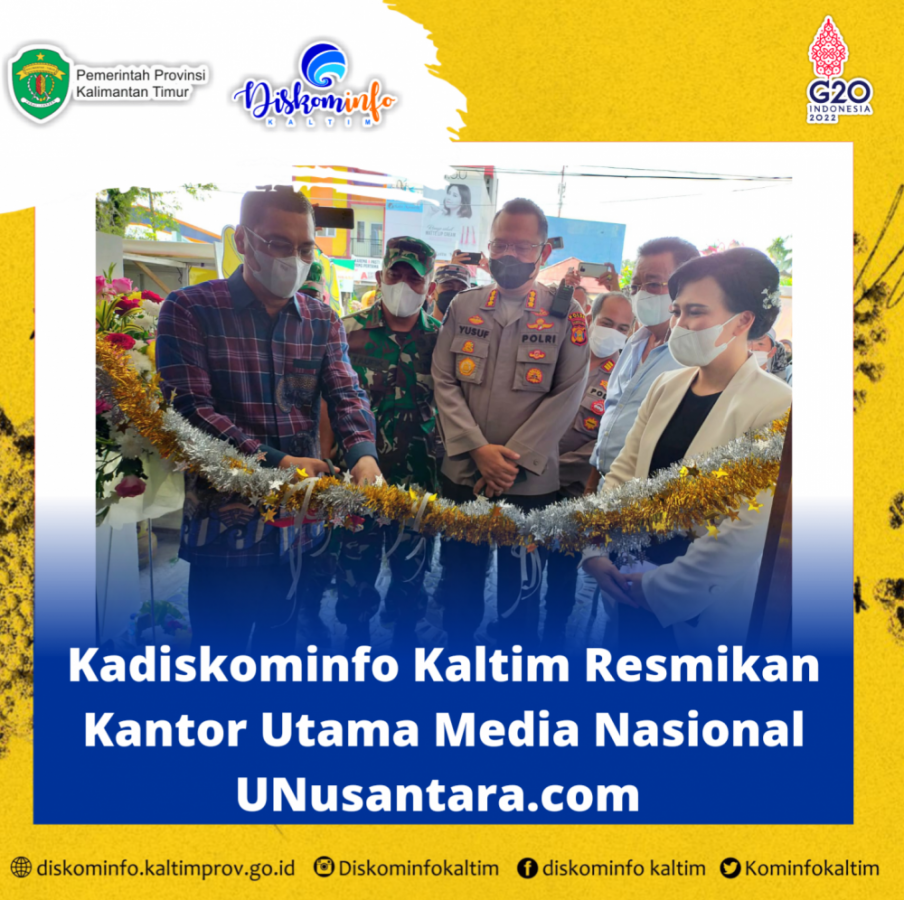 Kadiskominfo Kaltim Resmikan Kantor Utama Media Nasional UNusantara.com