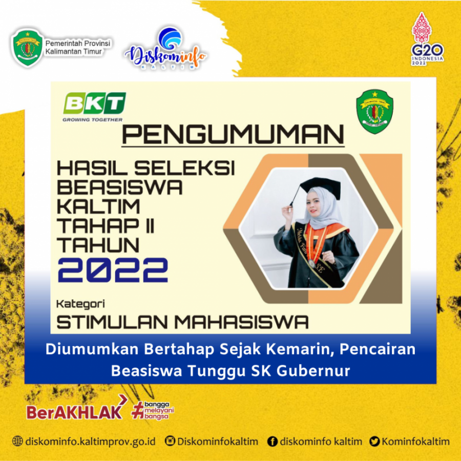 Diumumkan Bertahap Sejak Kemarin, Pencairan Beasiswa Tunggu SK Gubernur